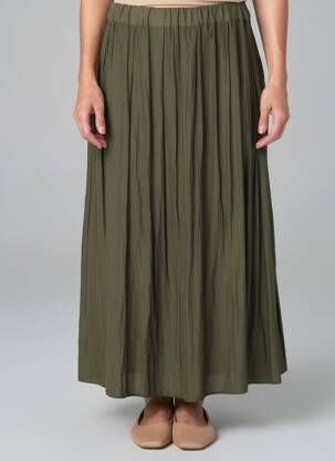 Fustă lungă croială dreaptă verde GERARD DAREL femeie