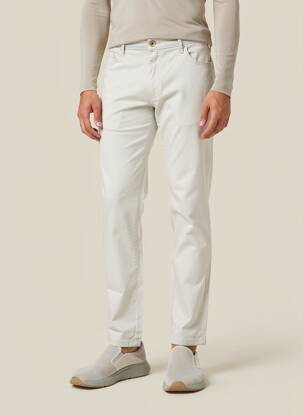 Pantalon slim țesătură poplin mărime normală gri LCDN femeie