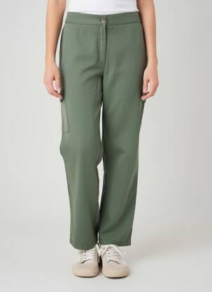 Pantalon cargo subțire mărime normală verde LCDN femeie