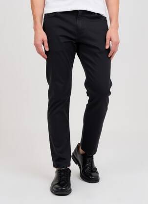 Pantalon slim elasticitate mărime normală negru LCDN femeie