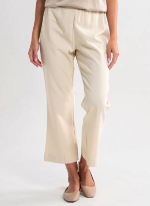 Pantalon 7/8 talie înaltă talie înaltă bej IMPERIAL femeie