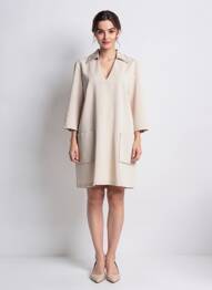 Rochie scurtă mâneci 3/4 mâneci 3/4 bej IMPERIAL femeie