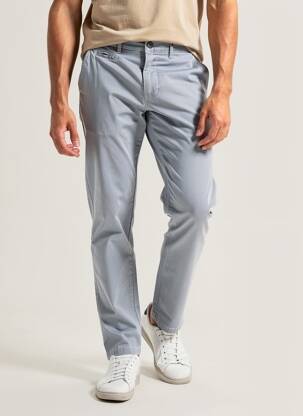 Pantalon chino țesătură poplin mărime normală albastru HERO SEVEN bărbat