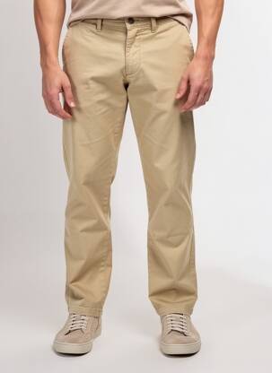 Pantalon chino țesătură poplin mărime normală bej LCDN bărbat