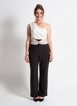 Salopetă-pantalon fără mâneci fără mâneci negru KOCCA femeie