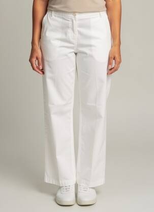 Pantalon chino țesătură poplin mărime normală bej ARMOR LUX femeie