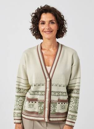 Jachete casual buzunare verde FINETTE femeie
