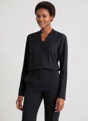 Top mâneci lungi mâneci lungi negru ENTRACTE femeie