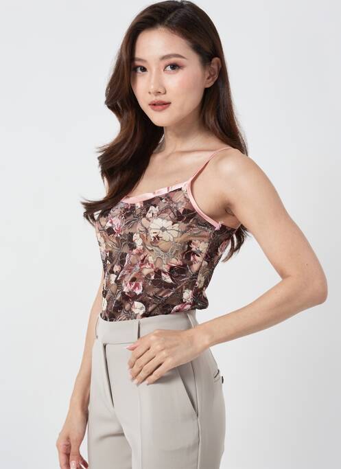 Top elasticitate bretele subțiri roz ENTRACTE femme