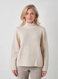 Pulover mâneci lungi mâneci lungi bej MAURICE ABOT femme