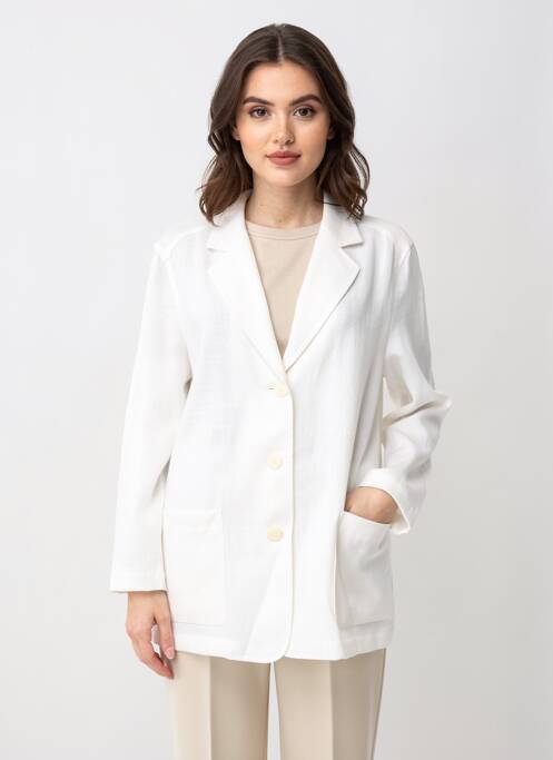Sacou buzunare alb FEDORA femme