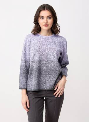Pulover croială cambrată mâneci lungi negru ELEANE femeie