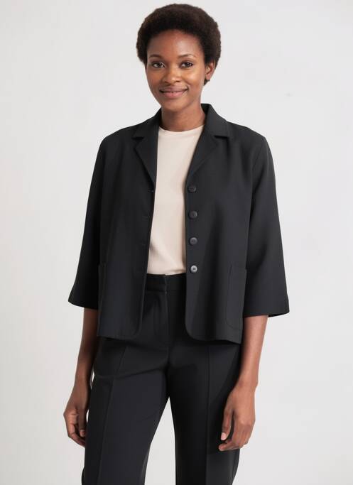 Cămașă croială fluidă mâneci lungi negru PRUNELLE femme
