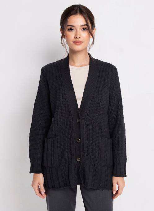 Vestă cu mâneci lungi elasticitate negru RODAM femme
