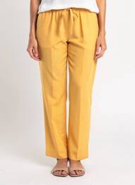 Pantalon drept țesătură poplin mărime normală portocaliu PIER BÉ femme