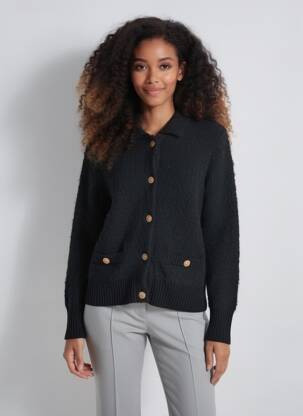 Jachete casual buzunare negru HAJO femeie