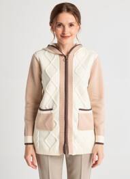Jachete casual guler rotund bej TRIPODE femme