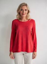 Top elasticitate mâneci lungi roșu VISION NIGHT femme