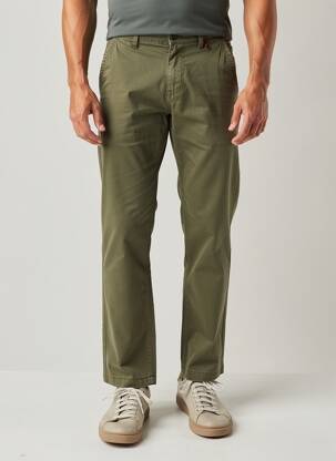 Pantalon chino elasticitate mărime normală verde IRON AND RESIN bărbat