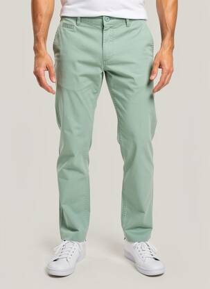 Pantalon chino elasticitate mărime normală verde DAYTONA bărbat