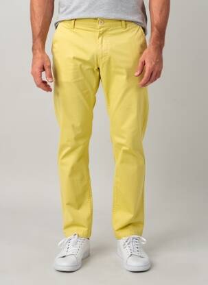 Pantalon chino elasticitate mărime normală galben DAYTONA bărbat