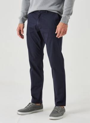 Pantalon chino elasticitate mărime normală albastru DAYTONA bărbat