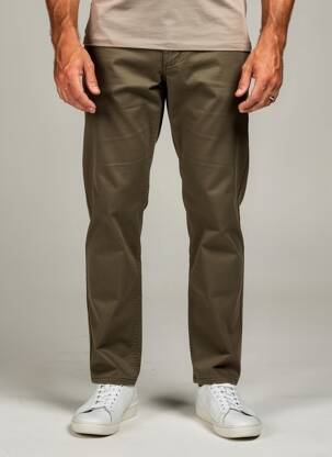 Pantalon chino elasticitate mărime normală verde DAYTONA bărbat