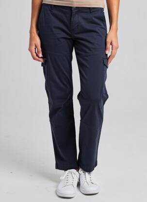 Pantalon cargo croială dreaptă albastru DAYTONA femeie