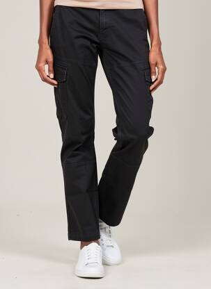 Pantalon cargo subțire negru DAYTONA femeie
