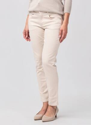 Pantalon slim elasticitate mărime normală bej ANNA MONTANA femeie