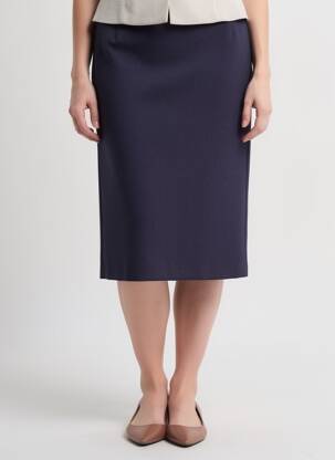 Fustă midi croială dreaptă violet 20/20 femeie