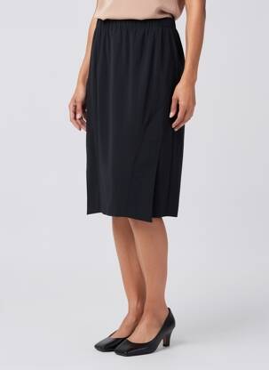Fustă midi croială dreaptă negru CHALOU femeie
