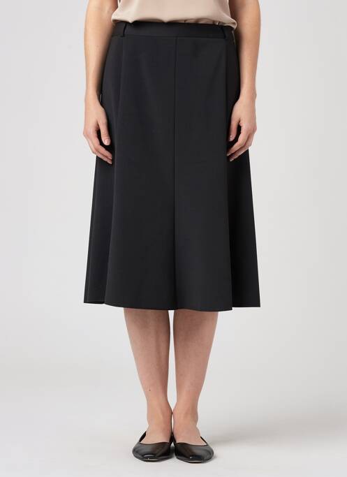Fustă midi croială evazată negru 20/20 femme
