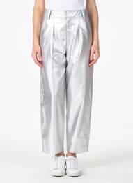 Pantalon 7/8 închidere cu fermoar sub clapetă cu cârlig argintiu IN WEAR femme