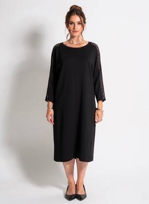 Rochie midi mâneci lungi mâneci lungi negru CECIL femeie