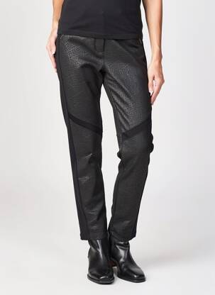 Pantalon 7/8 elasticitate mărime normală negru MALOKA femeie
