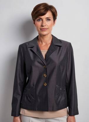 Sacou buzunare negru ATLANTA femeie
