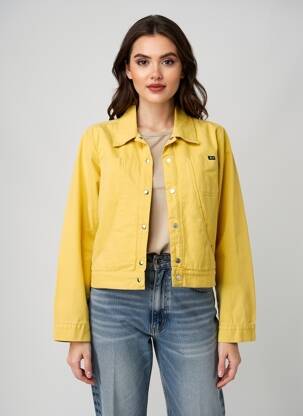 Jachete casual buzunare galben STK femeie