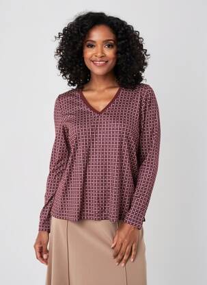 Tricou mâneci lungi mâneci lungi violet GERARD DAREL femeie