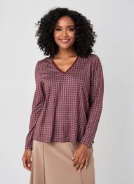 Tricou mâneci lungi mâneci lungi violet GERARD DAREL femeie
