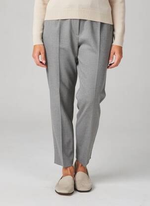 Pantalon slim talie elastică gri PERSONA femeie