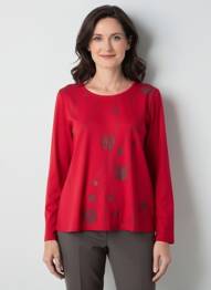 Tricou mâneci lungi mâneci lungi roșu GRIFFON femeie