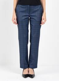 Pantalon 7/8 elasticitate mărime normală albastru PAZ TORRAS femme