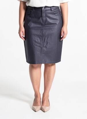 Fustă midi elasticitate albastru S.QUISE femme
