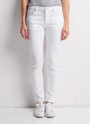 Pantalon 7/8 elasticitate mărime normală alb VIVID femeie