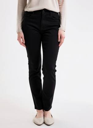 Pantalon slim elasticitate mărime normală negru I DODO femeie