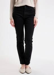 Pantalon slim elasticitate mărime normală negru I DODO femme