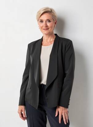Jachete casual croială dreaptă negru HIPPOCAMPE femeie