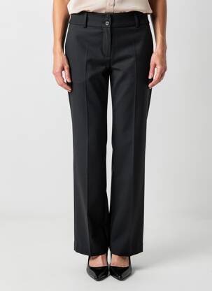Pantalon drept elasticitate mărime normală negru HIPPOCAMPE femeie