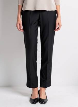 Pantalon drept elasticitate mărime normală negru PAS DE QUOI... femeie